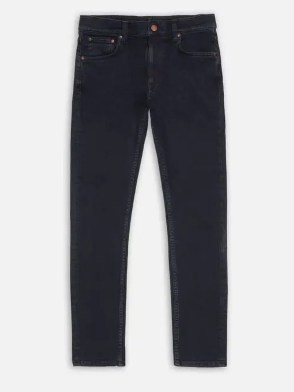 Nudie Jeans 31x32 Designer Mens Lean Dean Black Skies Denim Blue Indigo Pants